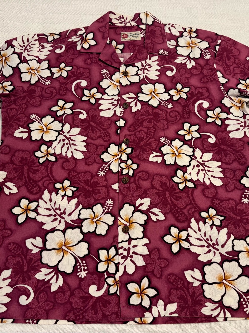 Hilo Hattie Original Hawaiian Hibiscus Print Shirt